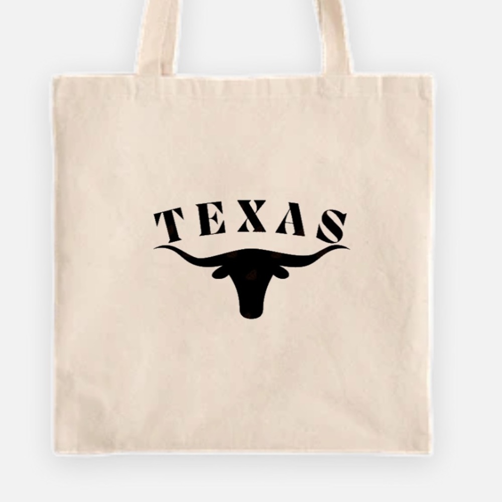 Texas longhorn tote bag